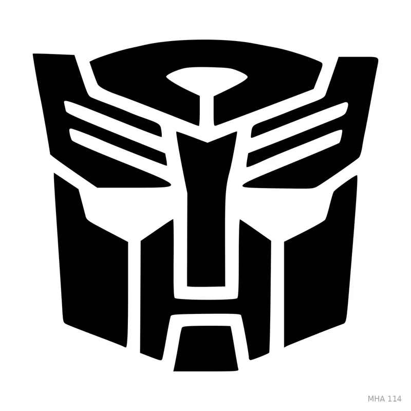 MR. HAIR ART STENCIL - AUTOBOTS LOGO