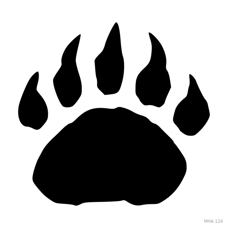 MR. HAIR ART STENCIL - BEAR CLAW