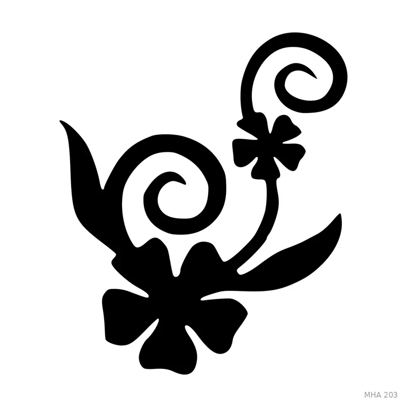 MR. HAIR ART STENCIL - FLOWER DESIGN 2