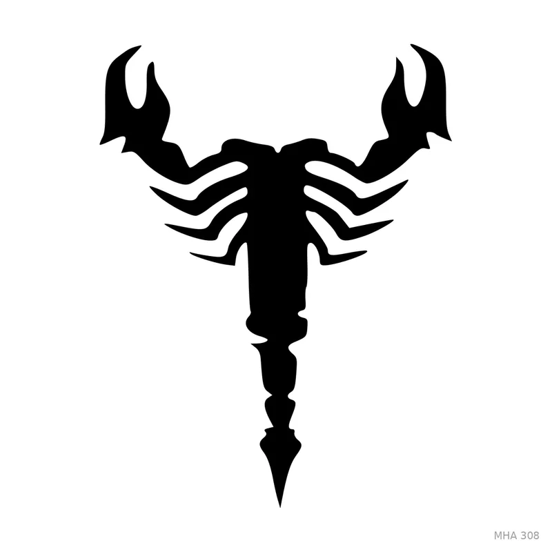 MR. HAIR ART STENCIL - SCORPION
