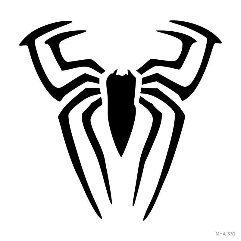 MR. HAIR ART STENCIL - SPIDER 1