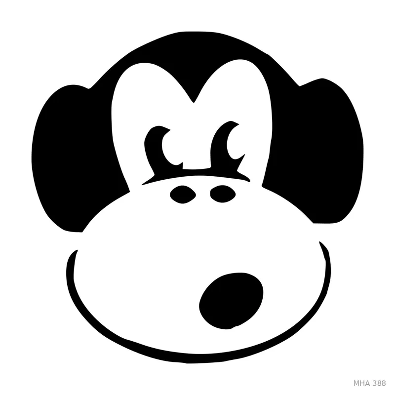 MR. HAIR ART STENCIL - WOW MONKEY