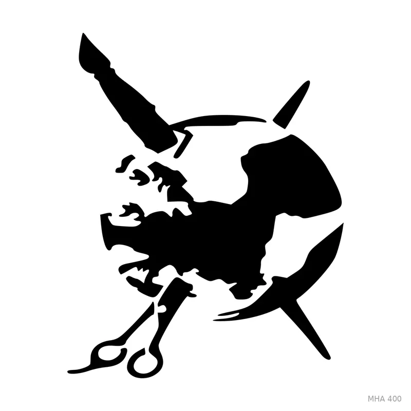MR. HAIR ART STENCIL - HAIR ART LOGO
