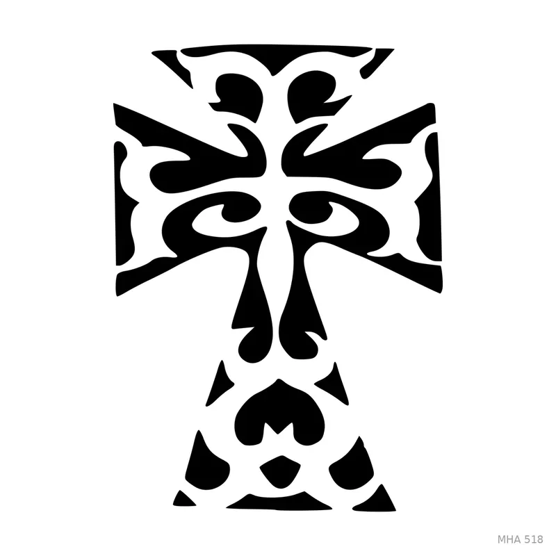 MR. HAIR ART STENCIL - FLY CROSS