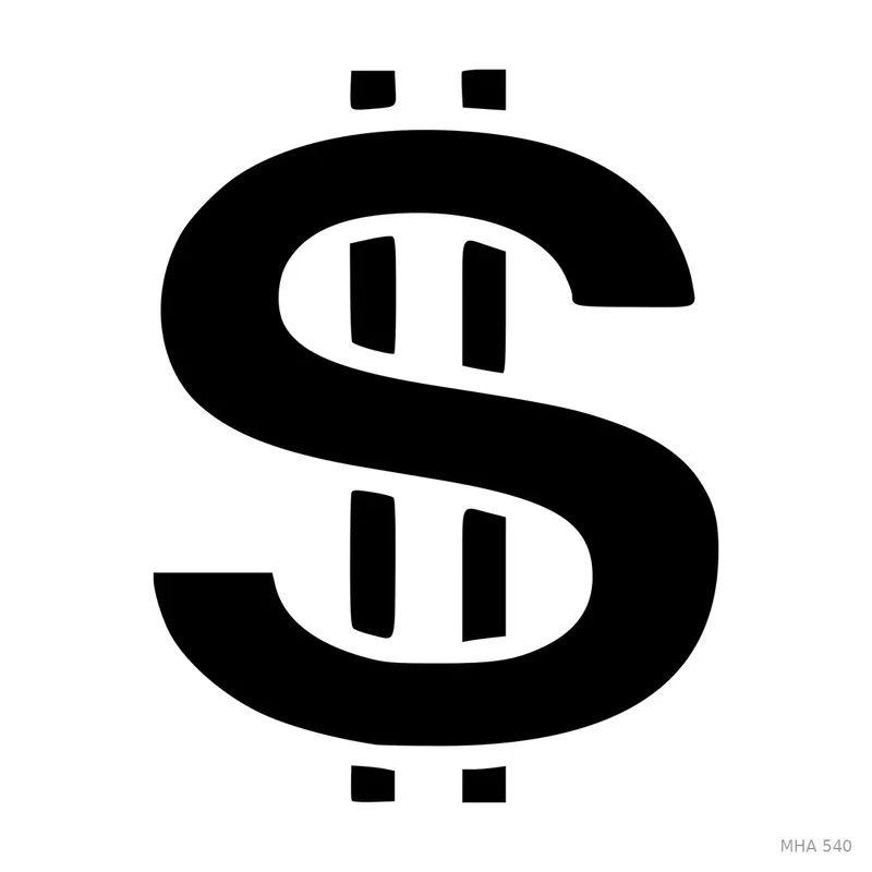 MR. HAIR ART STENCIL - DOLLAR SIGN 2